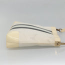 GUCCI Shoulder Bag Canvas White Gold 001 4231 Auth ti3314-4