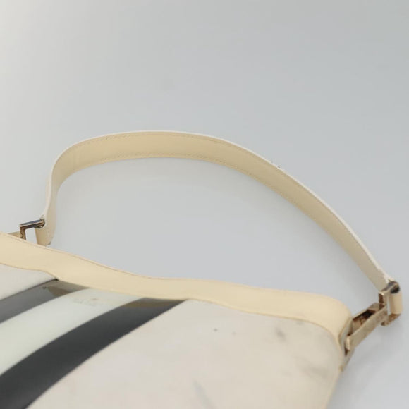GUCCI Shoulder Bag Canvas White Gold 001 4231 Auth ti3314