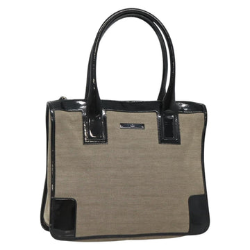 GUCCI Hand Bag Canvas Beige Gold 000 0855 Auth ti3315