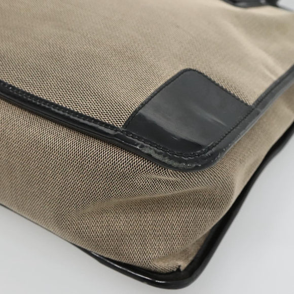 GUCCI Hand Bag Canvas Beige Gold 000 0855 Auth ti3315