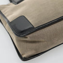 GUCCI Hand Bag Canvas Beige Gold 000 0855 Auth ti3315-14