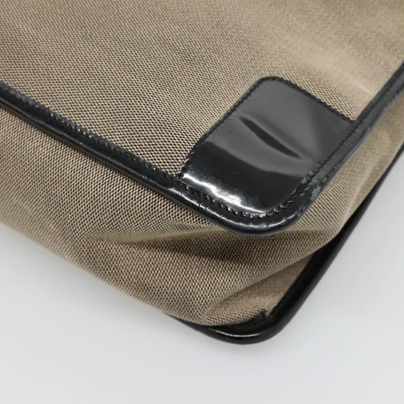 GUCCI Hand Bag Canvas Beige Gold 000 0855 Auth ti3315