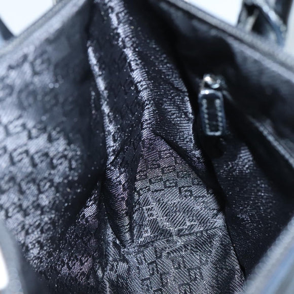 GUCCI Hand Bag Canvas Beige Gold 000 0855 Auth ti3315