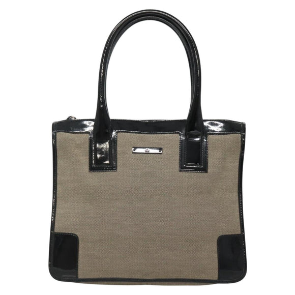 GUCCI Hand Bag Canvas Beige Gold 000 0855 Auth ti3315
