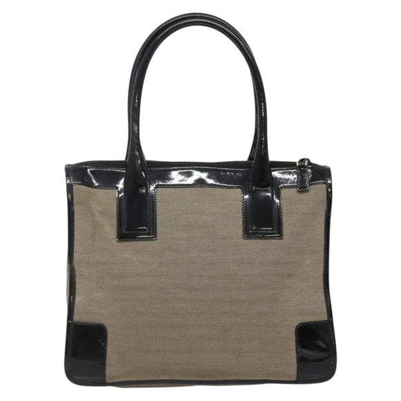 GUCCI Hand Bag Canvas Beige Gold 000 0855 Auth ti3315