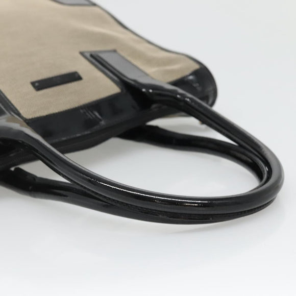 GUCCI Hand Bag Canvas Beige Gold 000 0855 Auth ti3315