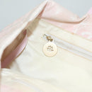 CHANEL New Travel Line Tote Bag Nylon Pink Gold CC Auth ti3318-19