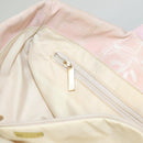 CHANEL New Travel Line Tote Bag Nylon Pink Gold CC Auth ti3318-21