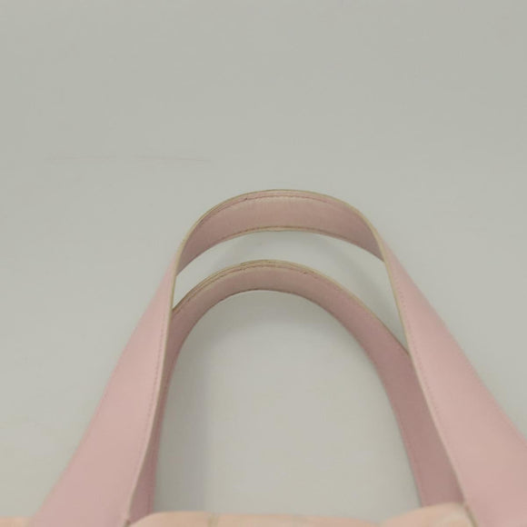 CHANEL New Travel Line Tote Bag Nylon Pink Gold CC Auth ti3318