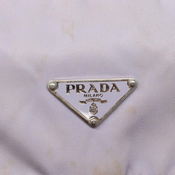 PRADA Shoulder Bag Nylon Purple Silver Auth ti3319