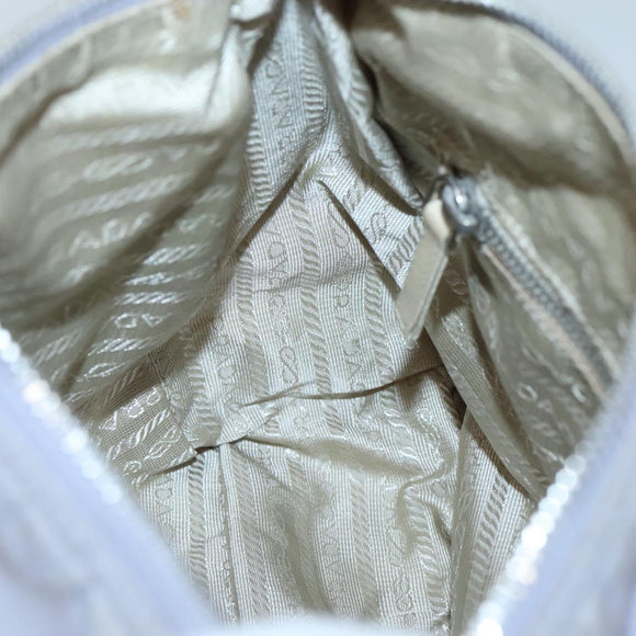 PRADA Shoulder Bag Nylon Purple Silver Auth ti3319