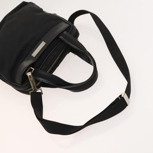 GUCCI GG Canvas Hand Bag PVC Nylon 4Set Beige Brown black Auth ti3325