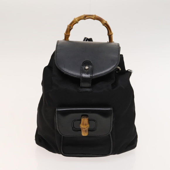 GUCCI GG Canvas Hand Bag PVC Nylon 4Set Beige Brown black Auth ti3325