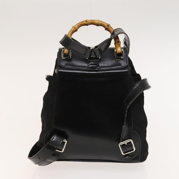 GUCCI GG Canvas Hand Bag PVC Nylon 4Set Beige Brown black Auth ti3325