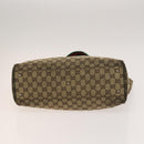 GUCCI GG Canvas Hand Bag PVC Nylon 4Set Beige Brown black Auth ti3325-6