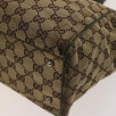 GUCCI GG Canvas Hand Bag PVC Nylon 4Set Beige Brown black Auth ti3325-7