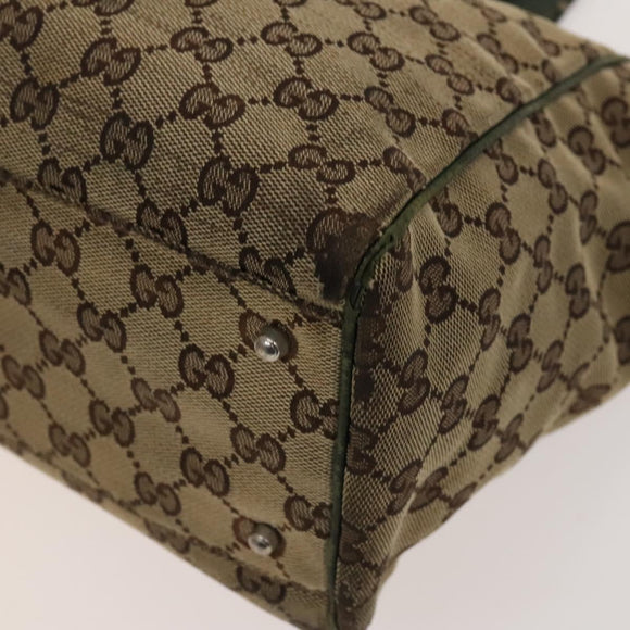 GUCCI GG Canvas Hand Bag PVC Nylon 4Set Beige Brown black Auth ti3325