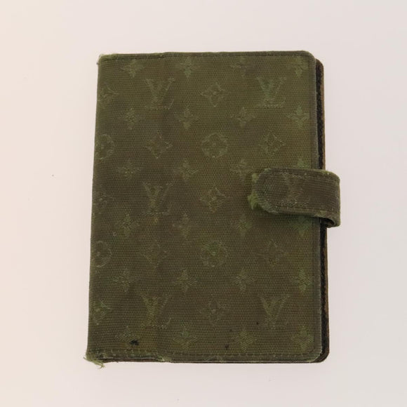 LOUIS VUITTON Monogram Vernis Day Planner Cover 4Set Khaki Red LV Auth ti3329