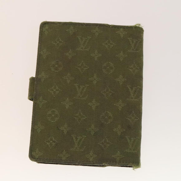LOUIS VUITTON Monogram Vernis Day Planner Cover 4Set Khaki Red LV Auth ti3329