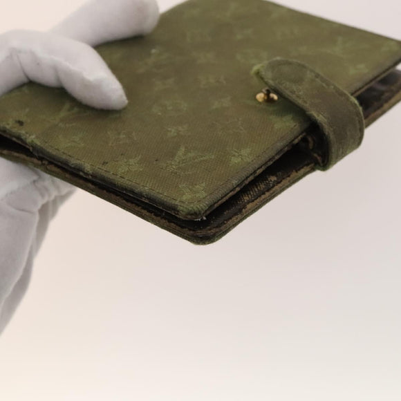 LOUIS VUITTON Monogram Vernis Day Planner Cover 4Set Khaki Red LV Auth ti3329