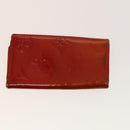 LOUIS VUITTON Monogram Vernis Day Planner Cover 4Set Khaki Red LV Auth ti3329-3