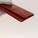 LOUIS VUITTON Monogram Vernis Day Planner Cover 4Set Khaki Red LV Auth ti3329-6