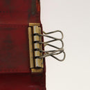 LOUIS VUITTON Monogram Vernis Day Planner Cover 4Set Khaki Red LV Auth ti3329-8