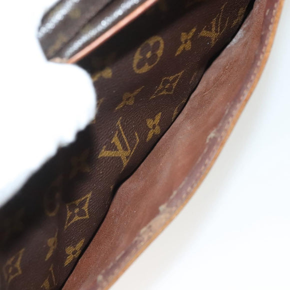 LOUIS VUITTON Monogram Compiegne 28 Clutch Bag M51845 LV Auth ti3333