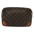 LOUIS VUITTON Monogram Compiegne 28 Clutch Bag M51845 LV Auth ti3333-2