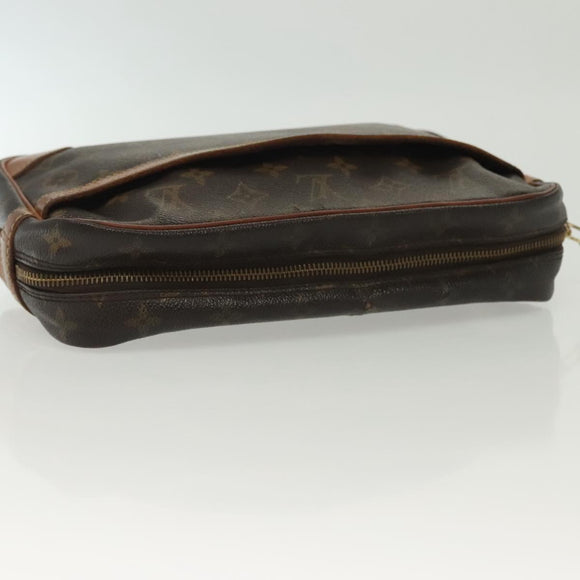 LOUIS VUITTON Monogram Compiegne 28 Clutch Bag M51845 LV Auth ti3333