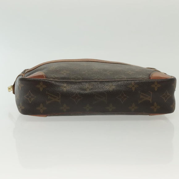 LOUIS VUITTON Monogram Compiegne 28 Clutch Bag M51845 LV Auth ti3333