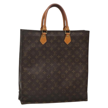LOUIS VUITTON Monogram Sac Plat Hand Bag M51140 LV Auth ti3335