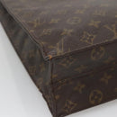 LOUIS VUITTON Monogram Sac Plat Hand Bag M51140 LV Auth ti3335-14