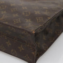 LOUIS VUITTON Monogram Sac Plat Hand Bag M51140 LV Auth ti3335-15