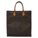 LOUIS VUITTON Monogram Sac Plat Hand Bag M51140 LV Auth ti3335-13