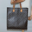 LOUIS VUITTON Monogram Sac Plat Hand Bag M51140 LV Auth ti3335-20