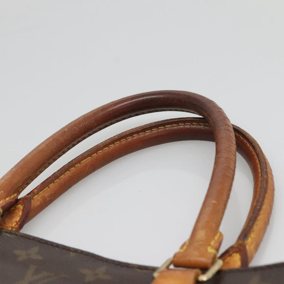 LOUIS VUITTON Monogram Sac Plat Hand Bag M51140 LV Auth ti3335