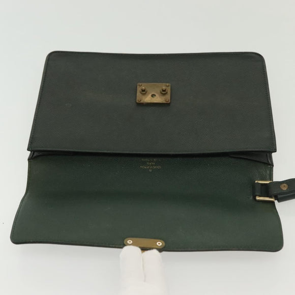 LOUIS VUITTON Taiga Pochette Kourad Clutch Bag Epicea M30194 LV Auth ti3337