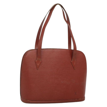 LOUIS VUITTON Epi Lussac Shoulder Bag Brown M52283 LV Auth ti3338