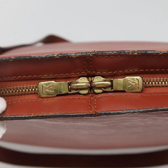 LOUIS VUITTON Epi Lussac Shoulder Bag Brown M52283 LV Auth ti3338