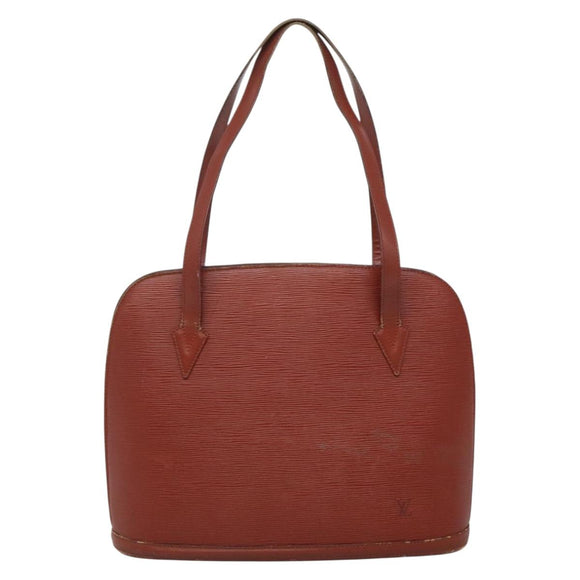 LOUIS VUITTON Epi Lussac Shoulder Bag Brown M52283 LV Auth ti3338