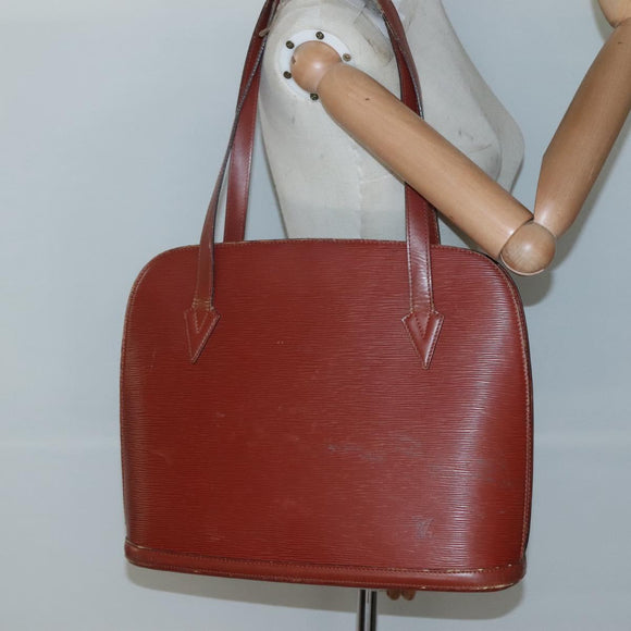 LOUIS VUITTON Epi Lussac Shoulder Bag Brown M52283 LV Auth ti3338