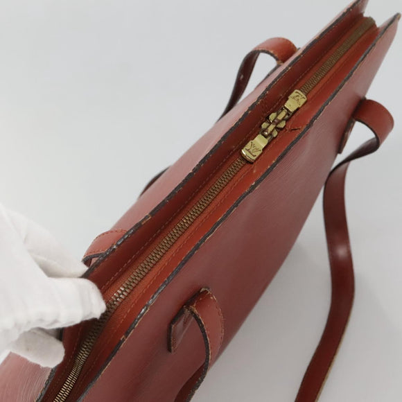 LOUIS VUITTON Epi Lussac Shoulder Bag Brown M52283 LV Auth ti3338