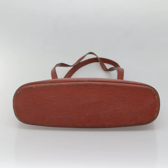 LOUIS VUITTON Epi Lussac Shoulder Bag Brown M52283 LV Auth ti3338