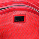 FENDI Tote Bag Enamel Red Silver Auth ti3342-20
