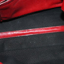 FENDI Tote Bag Enamel Red Silver Auth ti3342-11