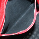 FENDI Tote Bag Enamel Red Silver Auth ti3342-23