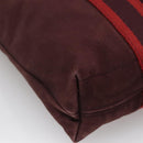 HERMES Fourre Tout Cabass Hand Bag Canvas Red Auth ti3345-14