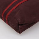 HERMES Fourre Tout Cabass Hand Bag Canvas Red Auth ti3345-15