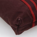 HERMES Fourre Tout Cabass Hand Bag Canvas Red Auth ti3345-16